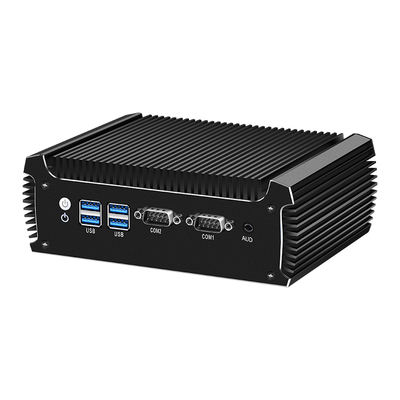 Intel Core i5 8250U Mini PC Dengan 16 GB dan 2 COMs 2 LAN Fanless Industrial PC