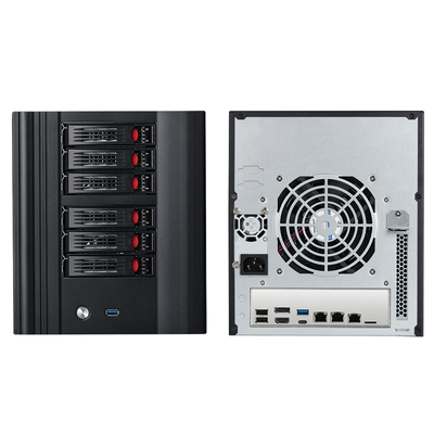 NAS Server N150 6-Bay Antarmuka Host Kandang Penyimpanan Terpasang Jaringan NAS