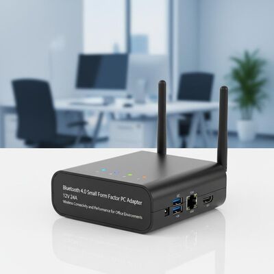 Bluetooth 40 Small Form Factor PC menawarkan adaptor 12V 24A Konektivitas nirkabel dan kinerja untuk lingkungan kantor