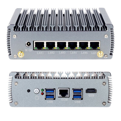 In-tel Core i5 1135G7 Prosesor 4 Core 8 Thread Frekuensi dasar 2.4GHz 6*In-tel i225 Kartu jaringan Perangkat Lunak Router Host Mini PC