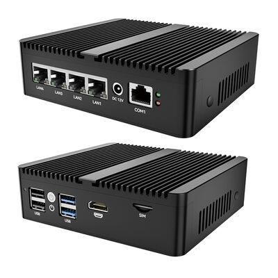 PC Mini Prosesor Intel Celeron N5105 DDR4 4 Intel I225AT Gigabit LAN 4 USB Komputer Router Lembut Performa Tinggi